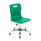 Titan Swivel Senior Chair, Size 5-6, Green seat with Chrome base and glides.
