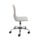 Titan Swivel Senior Chair in white with chrome base and five castors, designed for educational seating and ergonomic support.