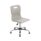 Titan Swivel Senior Chair with chrome base and glides, size 5-6, grey seat colour.