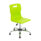 Titan Swivel Senior Chair, Size 5-6, lime seat, chrome base with glides.