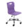 Titan Swivel Senior Chair, Size 5-6, Purple seat with Chrome base and castors.