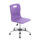 Titan Swivel Senior Chair, Size 5-6, Purple seat, Chrome base with glides.