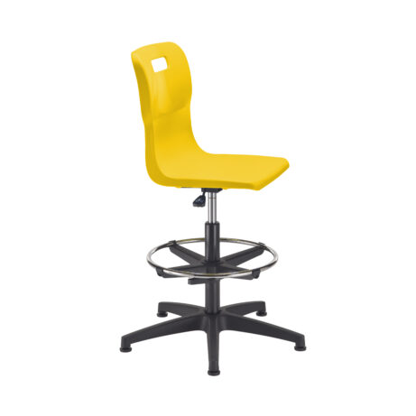 Titan Swivel Senior Chair with Plastic Base, Castors and D-Kit