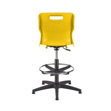 Titan Swivel Senior Chair with Plastic Base, Castors and D-Kit