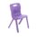 Titan One Piece Chair, Size 4, in vibrant purple, featuring a streamlined design and sturdy legs.