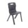 Titan One Piece Chair in Size 5, featuring a charcoal finish and a sturdy plastic seat and legs.