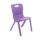 Titan One Piece Chair, Size 5, in vibrant purple, made with durable plastic for durability and easy cleaning.