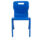 Titan Antibacterial One Piece Chair in blue, designed for educational settings, featuring a durable, stackable design and carry handle.
