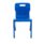 Titan Antibacterial One Piece Chair in blue, designed for educational settings, featuring a durable, stackable design and carry handle.