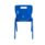 Blue Titan Antibacterial One Piece Chair with carry handle, stackable, and designed for educational seating.