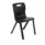 Titan One Piece Chair, Size 6, featuring a sleek black design and sturdy plastic construction.