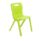 Titan One Piece Chair in Size 6, vibrant lime color, featuring a smooth, curved design and sturdy legs.