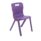 Titan One Piece Chair, Size 6, in vibrant purple, featuring a sleek design and sturdy legs.