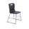 Titan High Chair, Size 3, in Charcoal with a sturdy silver frame and non-slip feet.