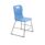Titan High Chair, Size 3, Sky Blue, featuring a sturdy metal frame and ergonomic plastic seat.
