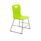 Titan High Chair, Size 3, in vibrant lime with a sturdy gray metal frame.