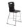 Titan High Chair, Size 4, in black with a sleek plastic seat and sturdy metal frame.