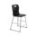 Titan High Chair, Size 4, in black with a sleek plastic seat and sturdy metal frame.