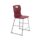 Titan High Chair, Size 4, in burgundy with a sturdy metal frame and ergonomic seat design.
