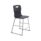 Titan High Chair, Size 4, in Charcoal colour with a sturdy steel frame and a comfortable plastic seat.