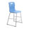 Titan High Chair, Size 4, in Sky Blue with a sturdy metal frame and molded plastic seat.