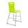 Titan High Chair, Size 4, in vibrant lime with a slim silver frame and ergonomic backrest.