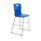 Titan High Chair, Size 5, featuring a blue seat and silver metal frame. Ideal for educational settings.