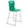 Titan High Chair Size 5 in green with a plastic seat and lightweight silver metal frame.