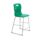 Titan High Chair Size 5 in green with a plastic seat and lightweight silver metal frame.