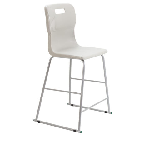 Titan High Chair, Size 5, in grey with a sturdy metal frame and ergonomic design.