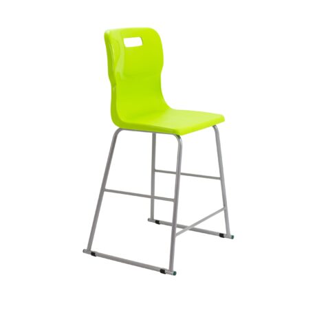 Titan High Chair, Size 5, in Lime with a lightweight metal frame and ergonomic design.