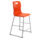 Titan High Chair, Size 5, in vibrant orange with a gray metal frame.