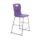 Titan High Chair Size 5 in purple with a sleek design and metal frame. Ideal for classrooms or cafeteria settings.