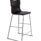 Titan High Chair Size 6 in black, featuring a sleek plastic seat and a sturdy metal frame.