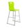 Titan High Chair, Size 6, Lime colour, featuring a sleek design with a silver metal frame and sturdy legs.