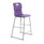 Titan High Chair, Size 6, featuring a purple plastic seat and silver metal frame. Ideal for modern spaces.