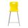Titan High Chair in bright yellow, featuring an easy-clean surface and anti-slip base, designed for classroom use.