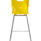 Titan High Chair in yellow with a grey metal frame, featuring a lumbar-supportive design and easy-clean surface.