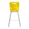 Titan High Chair in yellow with a grey metal frame, featuring a lumbar-supportive design and easy-clean surface.