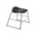 Titan Stool Size 3 with a grey frame and black seat. Modern design with sturdy construction.