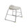 Titan Stool Size 3 in grey frame with a grey seat, featuring a modern design and sturdy construction.
