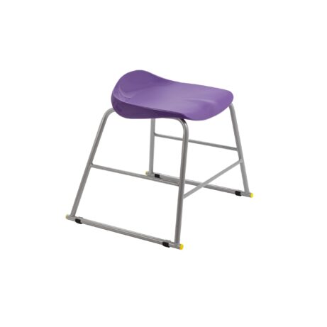 Titan Stool Size 3 with a grey frame and purple seat.
