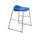Titan Stool, Size 4, grey frame, blue seat. Modern design suitable for commercial and office use.