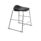 Titan Stool, Size 4, Grey frame, Black seat, modern design suitable for various settings.