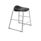 Titan Stool, Size 4, Grey frame, Black seat, modern design suitable for various settings.