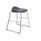 Titan Stool, Size 4, grey frame, charcoal seat, designed for modern spaces.