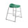 Titan Stool Size 4, featuring a grey frame and green seat, designed for modern, functional spaces.