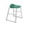 Titan Stool Size 4, featuring a grey frame and green seat, designed for modern, functional spaces.