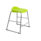 Titan Stool, Size 4, Grey frame, Lime seat. Modern design suitable for various environments.