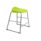 Titan Stool, Size 4, Grey frame, Lime seat. Modern design suitable for various environments.